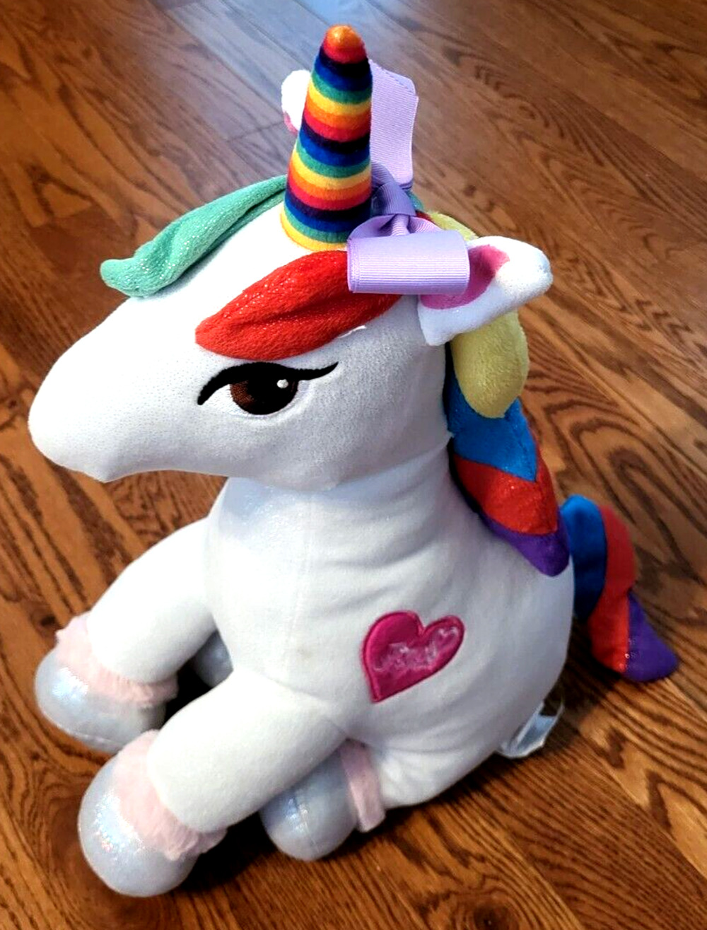 JoJo Siwa Sparkle Rainbow Unicorn Plush Nickelodeon Jay Franco 20"
